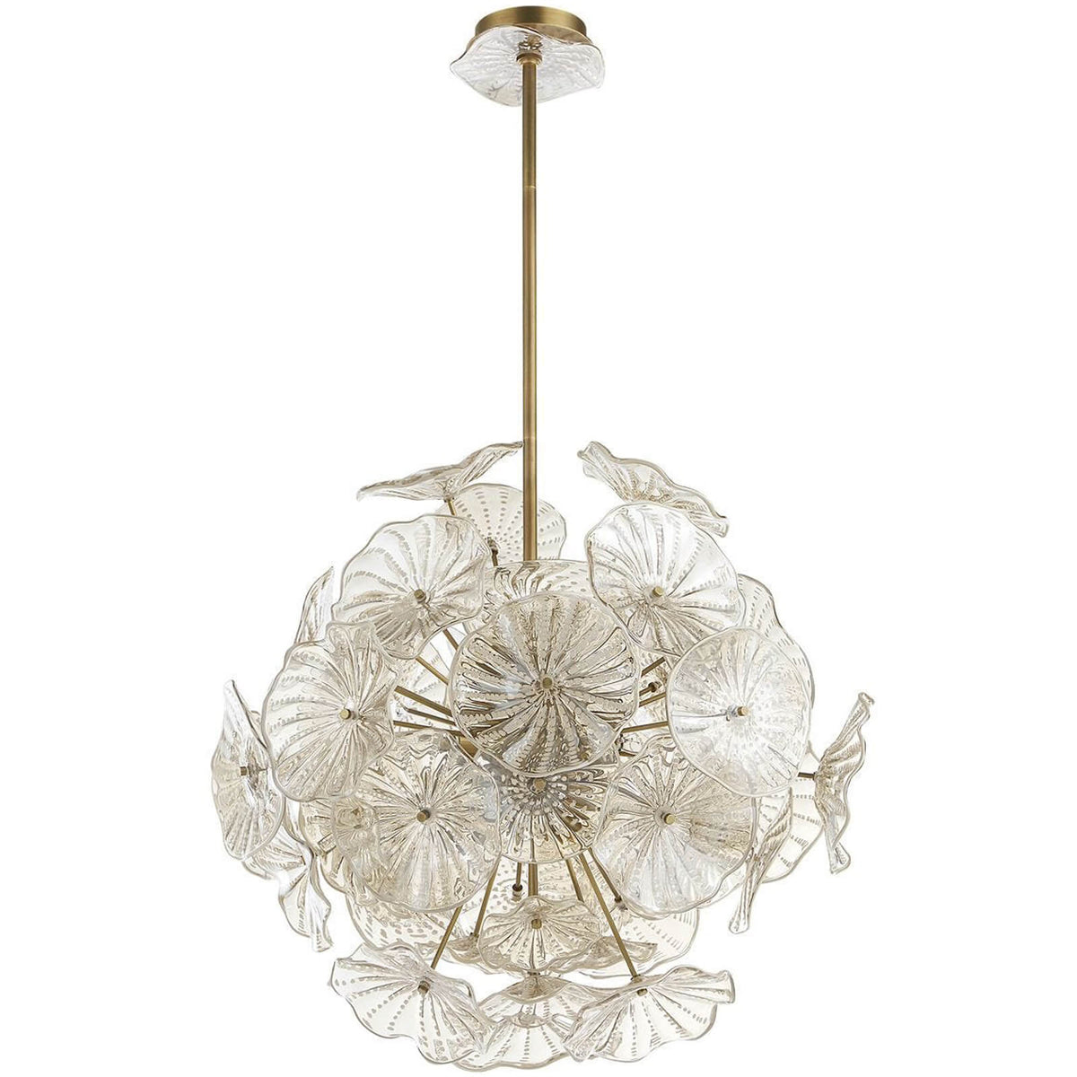 Champagne Lily Pads 9 Light Pendant