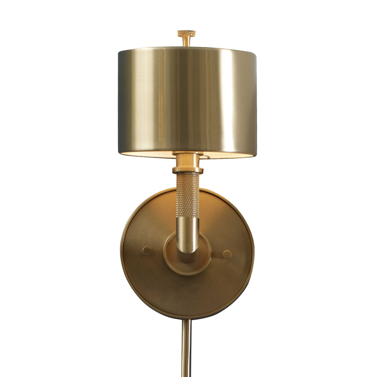 Knurl Wall Light - Brass