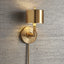 Knurl Wall Light - Brass