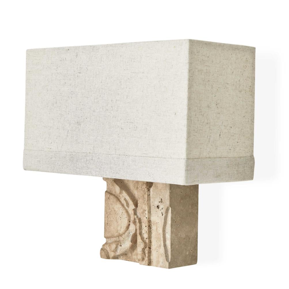 Icon Neutral Travertine Wall Light