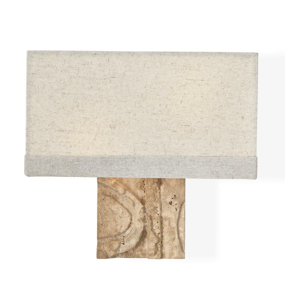 Icon Neutral Travertine Wall Light
