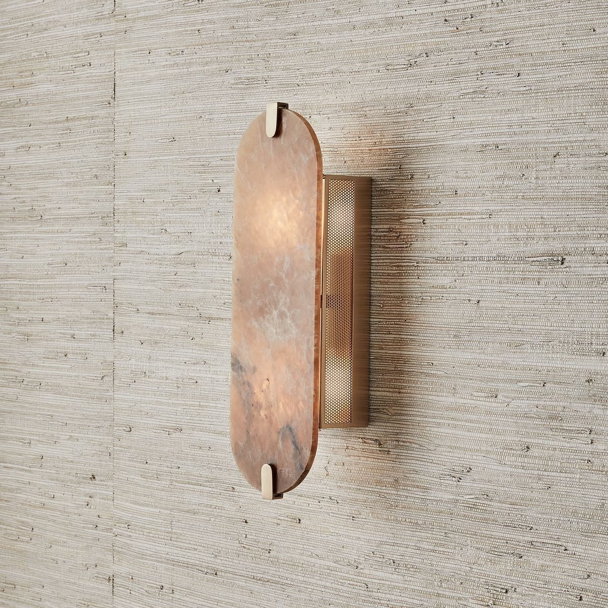 Lustrous 2 Light Wall Sconce in Smoky Alabaster