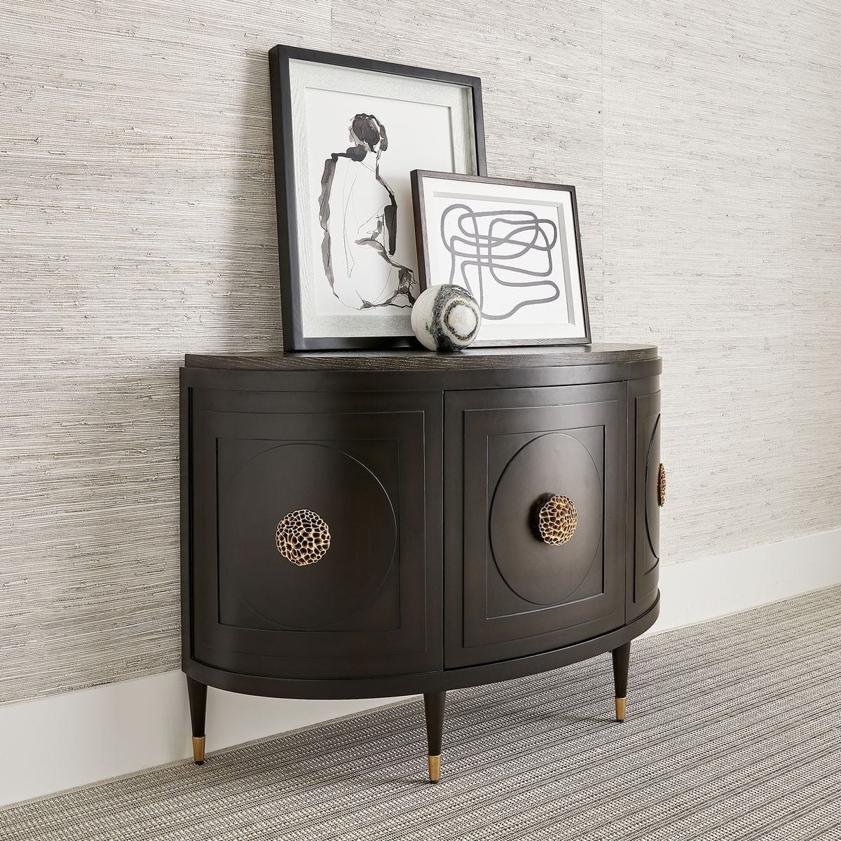 Uttermost Living Paris Console Cabinet in Espresso House of Isabella UK