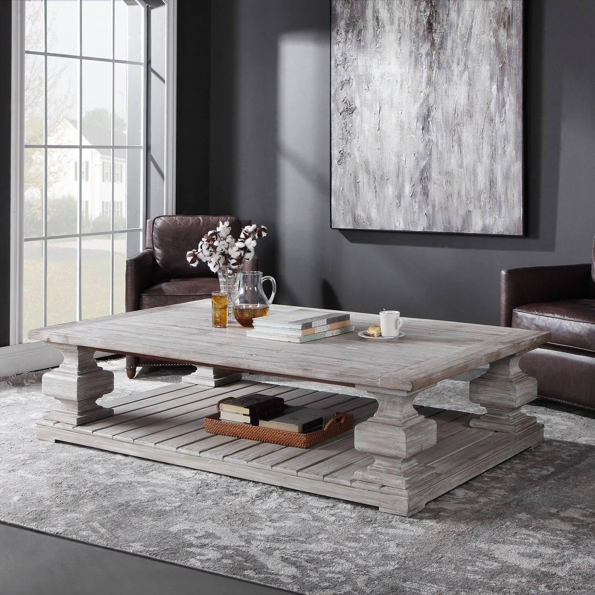 Baldrick Coffee Table, White