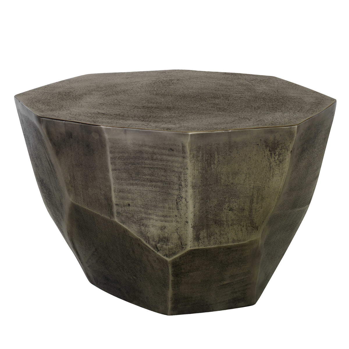 Cathenna Coffee Table - Antiqued Nickel Medium
