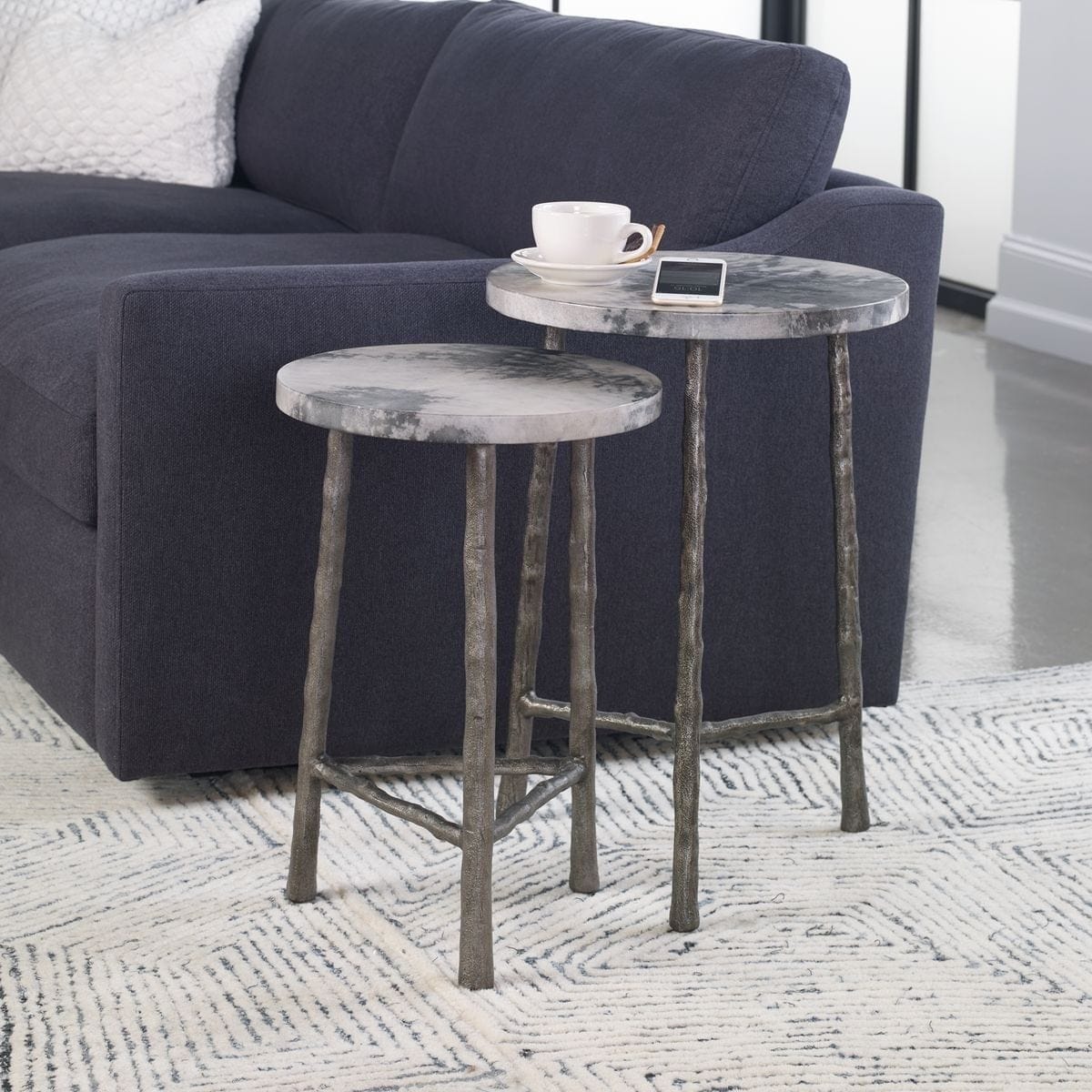Uttermost Living Evie Accent Tables Set of 2 House of Isabella UK