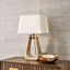 Crossbow Table Lamp - Travertine