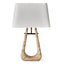 Crossbow Table Lamp - Travertine