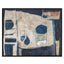 Blue Tableau Framed Canvas