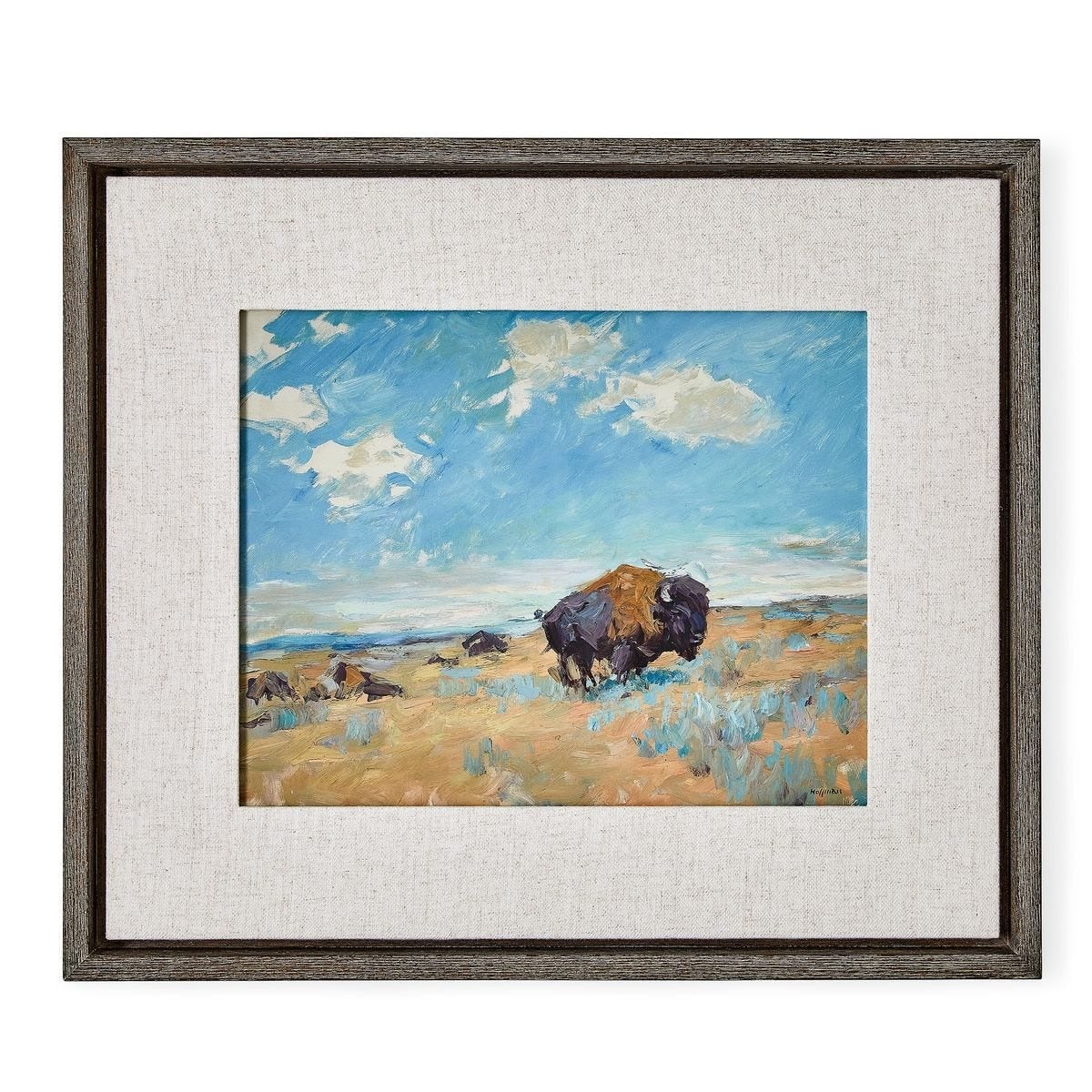 Buffalo Framed Canvas