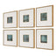 Evening Cumulation Framed Canvases Set of 6