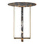 Joist Accent Table in Michelangelo Marble