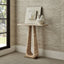 About Turn Console Table in Travertine