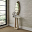 About Turn Console Table in Travertine