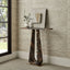 About Turn Console Table in Michelangelo Marble