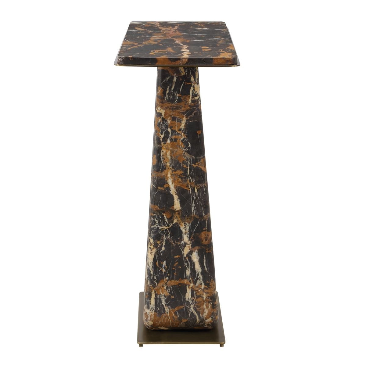 About Turn Console Table in Michelangelo Marble