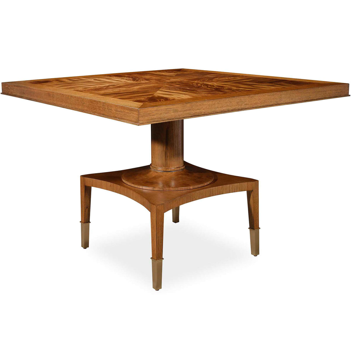 Put You On A Pedestal Game Table in Golden Brown