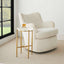 Crystal Clear Round Accent Table