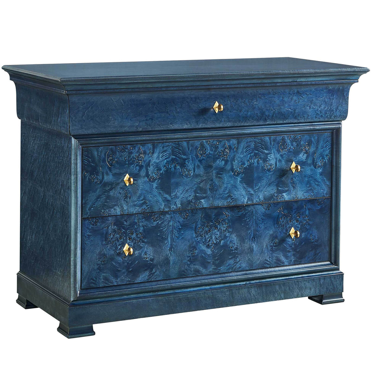 Louis Philippe Chest of Drawers in True Blue