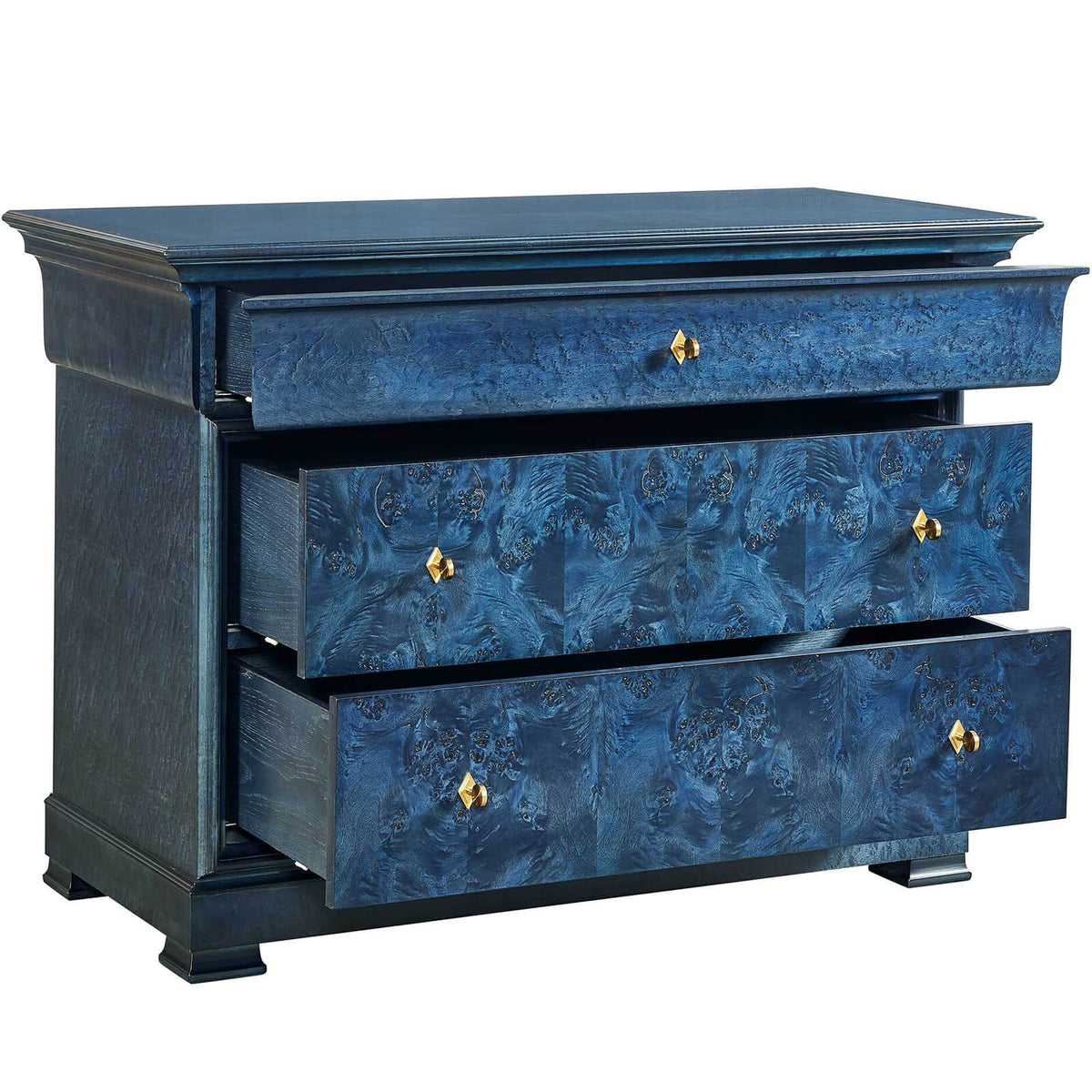 Louis Philippe Chest of Drawers in True Blue