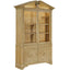 Pediment Tall Cabinet in Scrubbed Light Oak