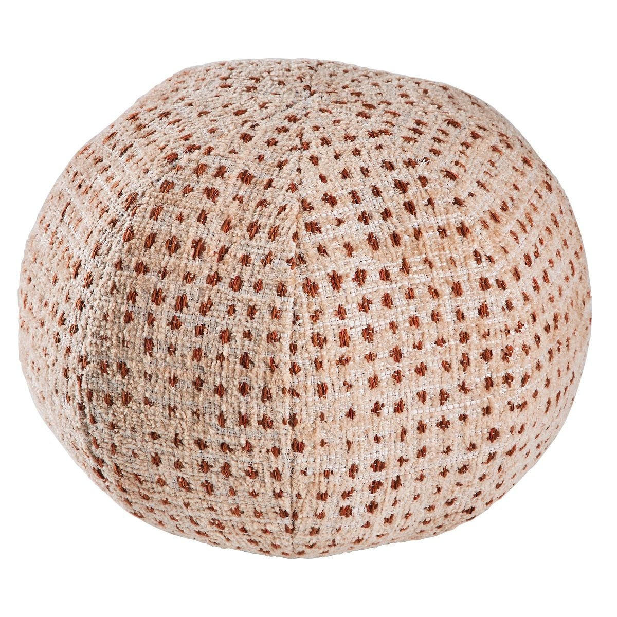 Ball Bearing Cushion in Dotted Peach