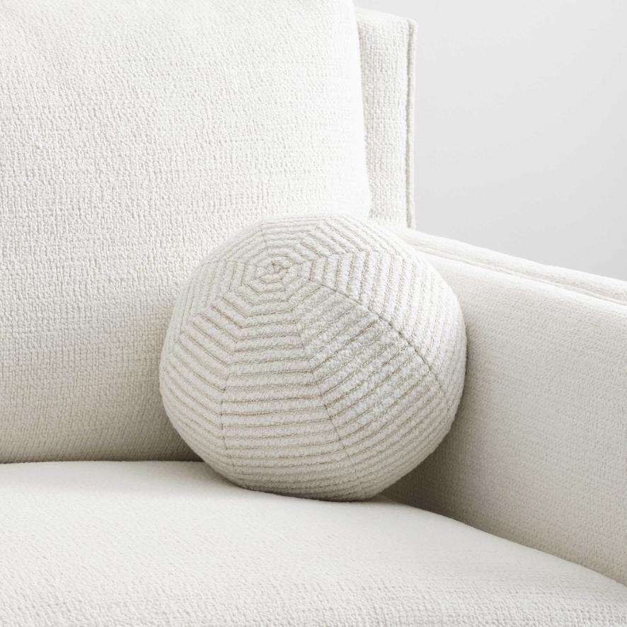 Ball Bearing Pillow - Snow Garden White