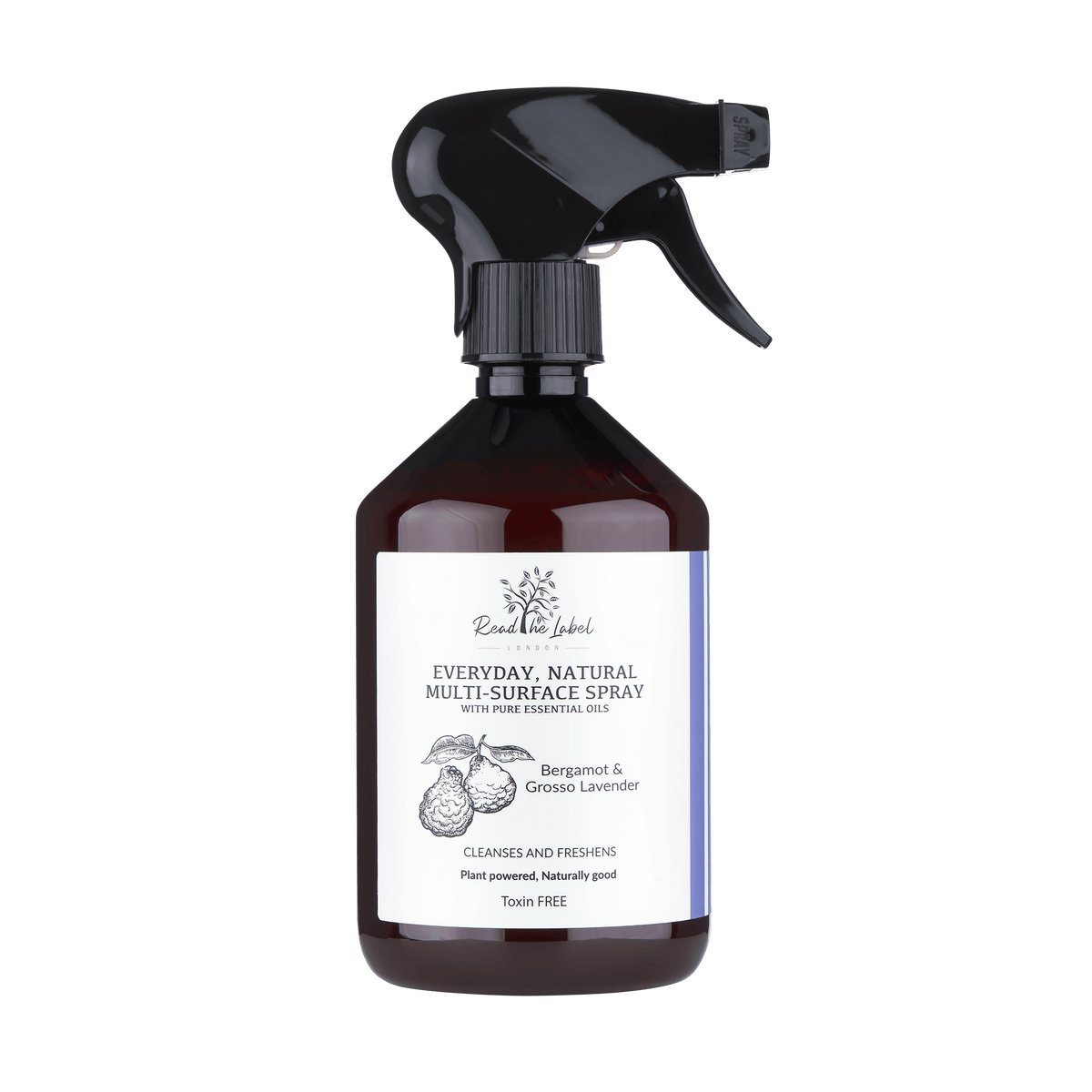 Read The Label London Multi-surface Cleaners Natural Multi-Surface Cleaner – Bergamot & Grosso Lavender House of Isabella UK
