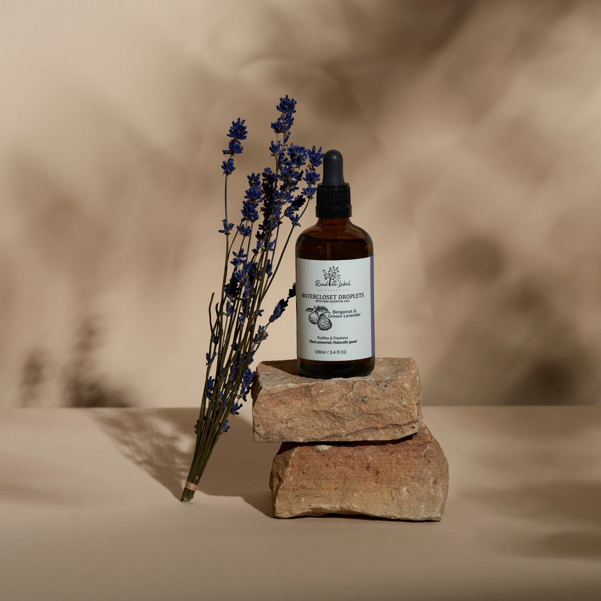 Read The Label London Natural Watercloset Droplets – Bergamot & Grosso Lavender House of Isabella UK