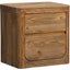 Reclaimed Pine 2 Drawer Bedside Table