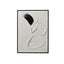 Regent Monochrome 3D Paint Stroke Effect Canvas Wall Art - I