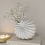 Renew White Textured Shell Decorative Vase