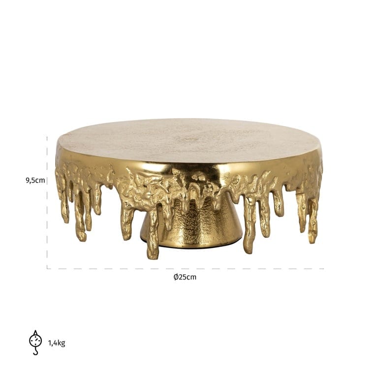 Richmond Interiors Accessories Cakeplate Carmona (Gold) House of Isabella UK