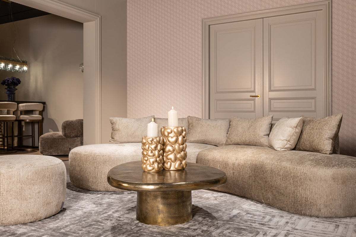 Richmond Interiors Accessories Candle holder Anne gold small House of Isabella UK