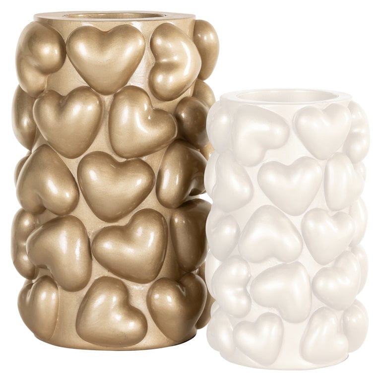 Richmond Interiors Accessories Candle holder Anne hearts big (Gold) House of Isabella UK