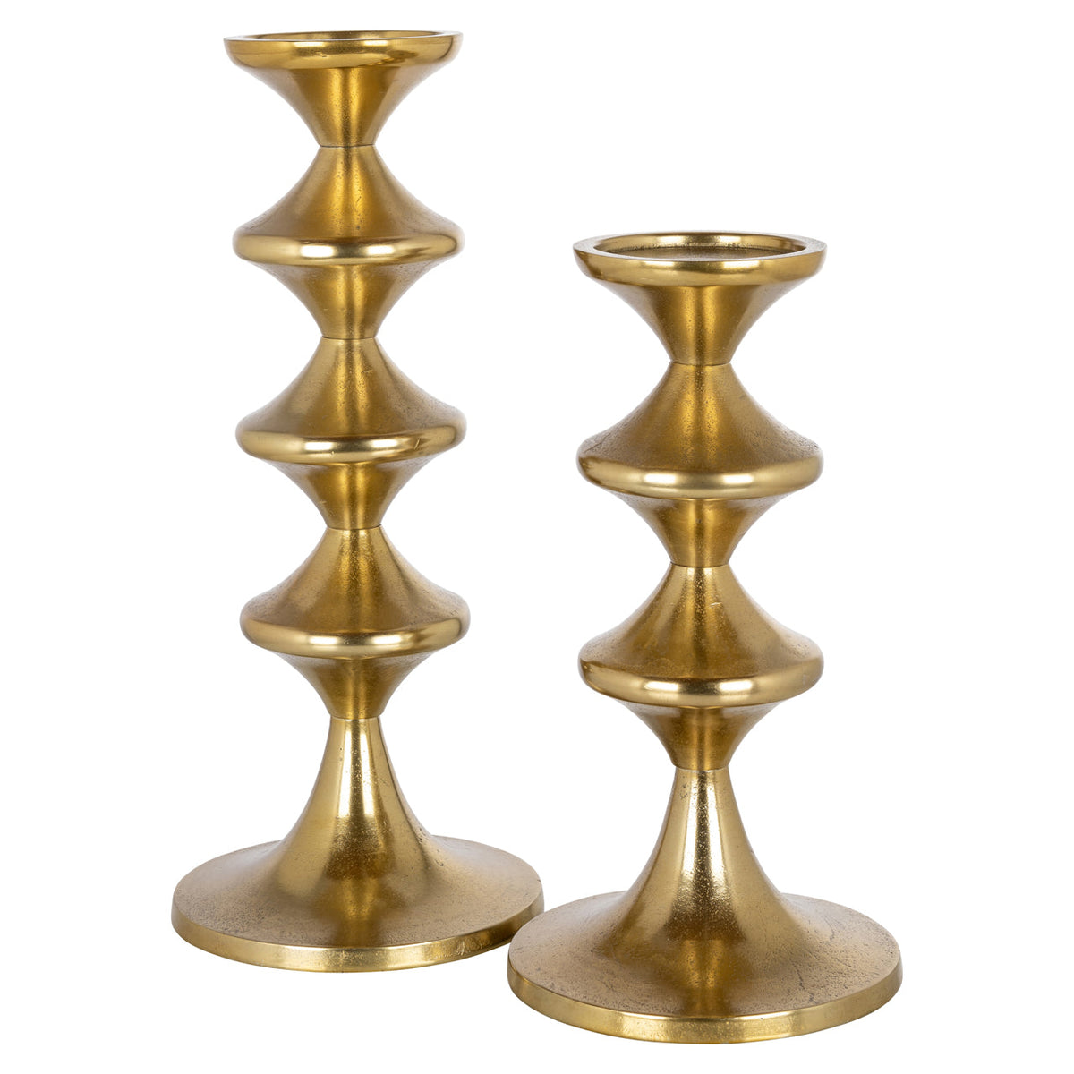 Richmond Interiors Accessories Candle holder Ayden gold small House of Isabella UK