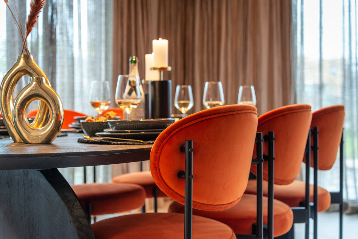 Richmond Interiors Accessories Candle holder Caya black/gold small House of Isabella UK