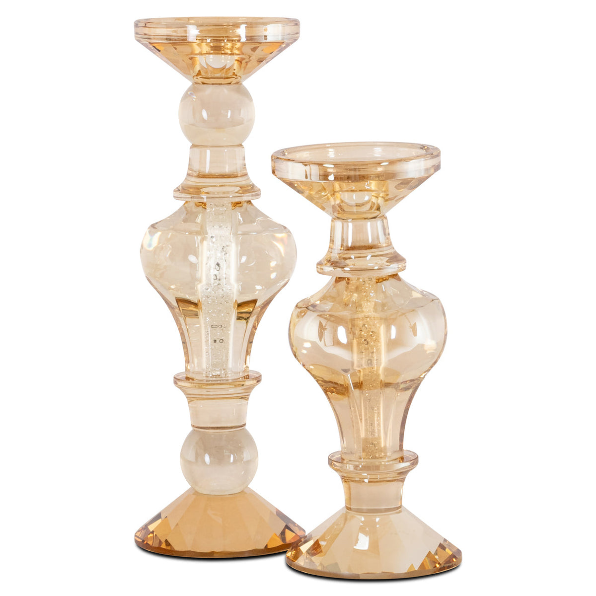 Richmond Interiors Accessories Candle holder Dilan amber large House of Isabella UK