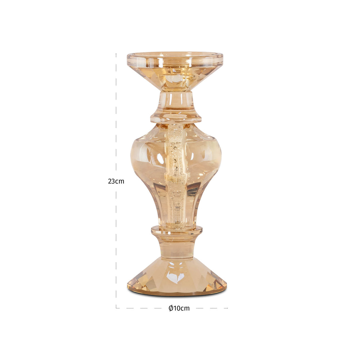 Richmond Interiors Accessories Candle holder Dilan amber small House of Isabella UK