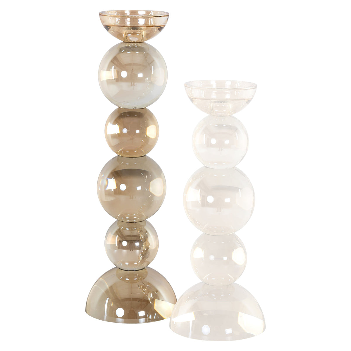 Richmond Interiors Accessories Candle holder Emie brown large House of Isabella UK