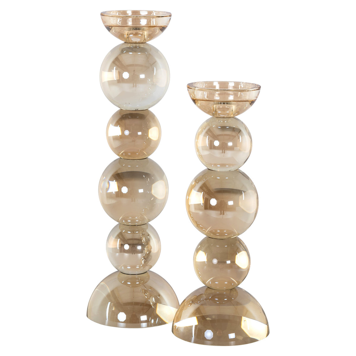 Richmond Interiors Accessories Candle holder Emie brown large House of Isabella UK