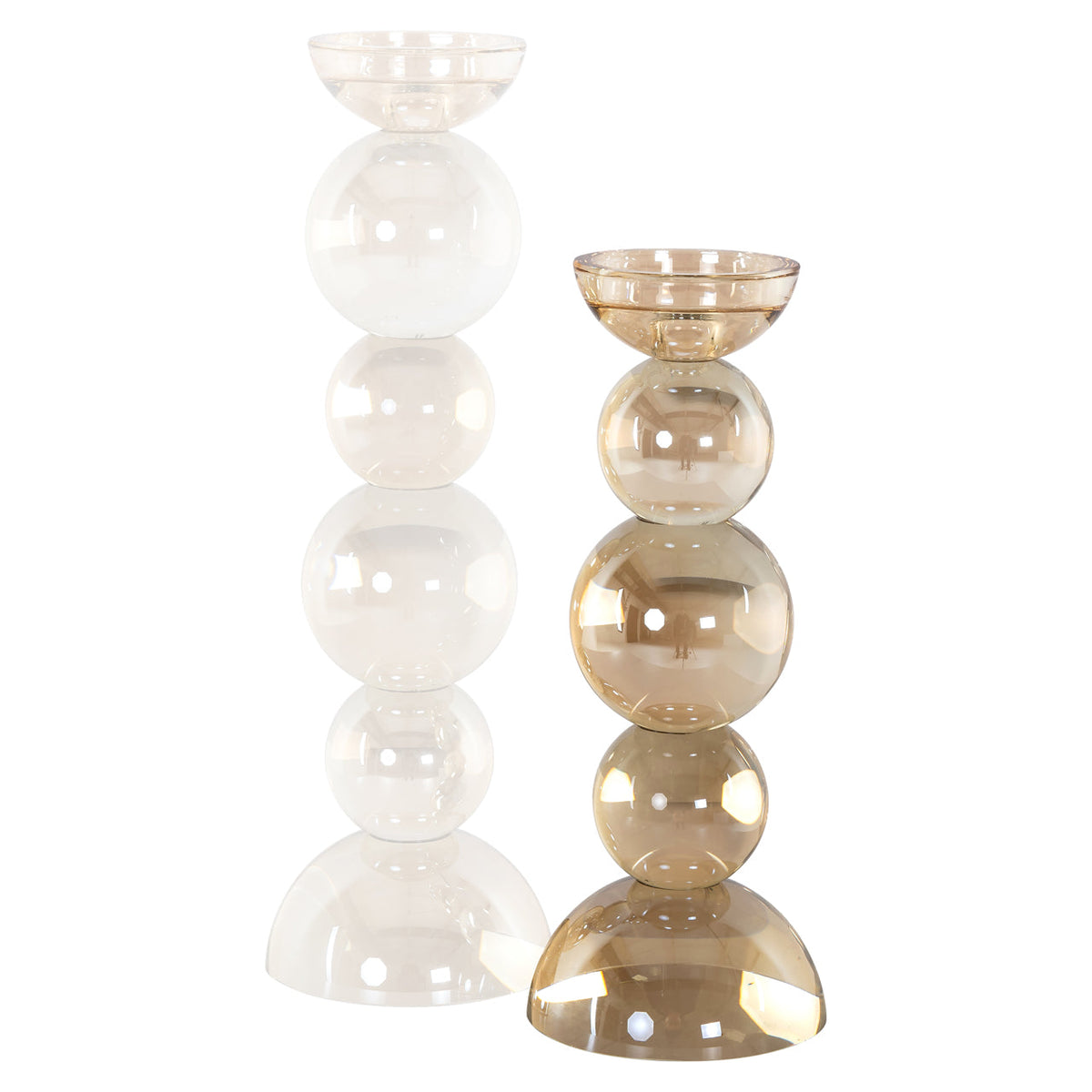 Richmond Interiors Accessories Candle holder Emie brown small House of Isabella UK