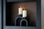 Richmond Interiors Accessories Candle holder Livi black/gold large House of Isabella UK