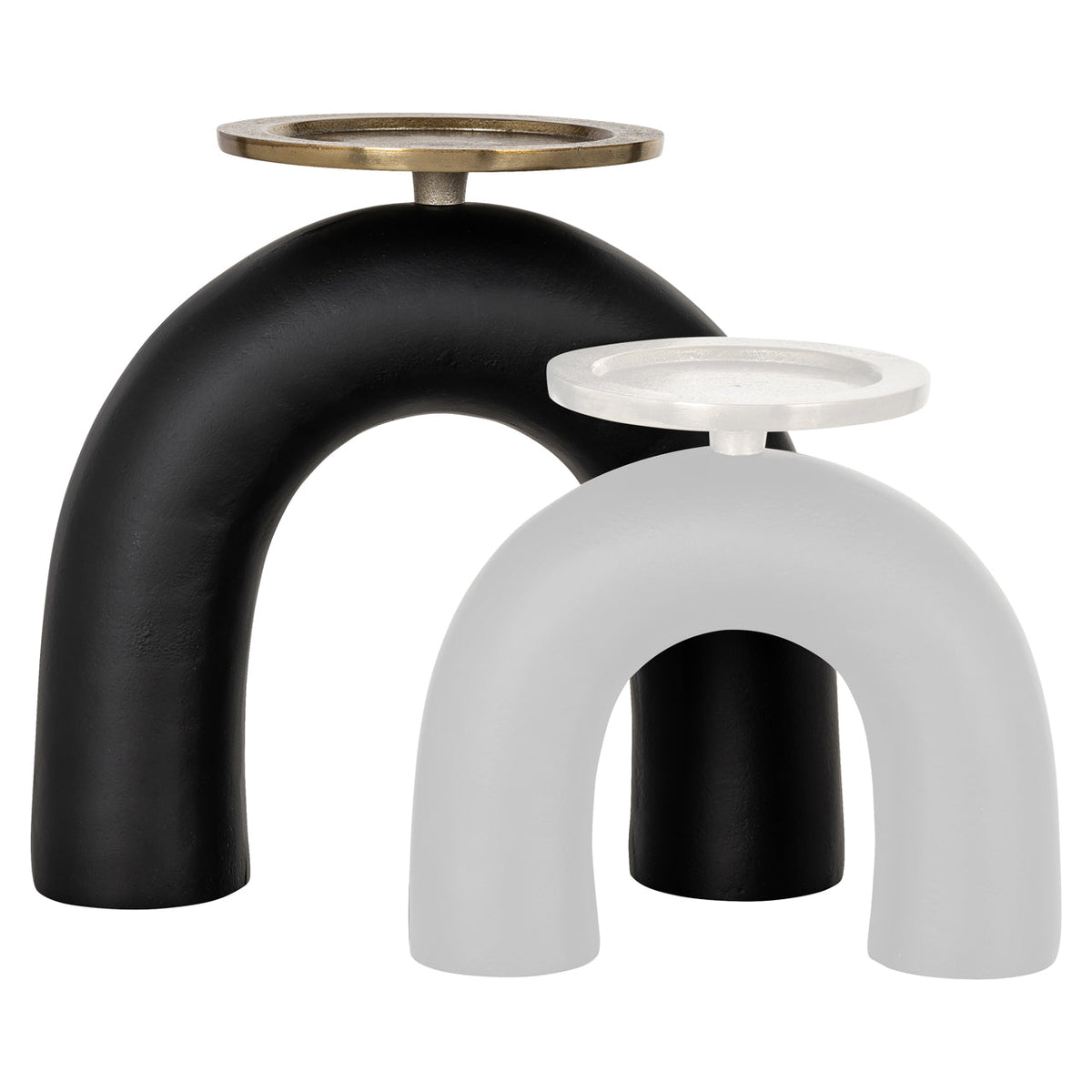 Richmond Interiors Accessories Candle holder Livi black/gold large House of Isabella UK
