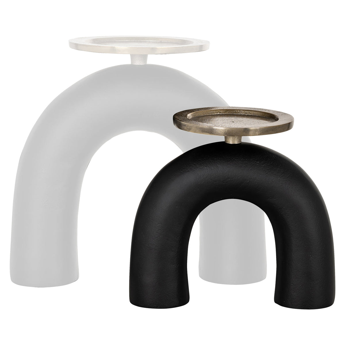 Richmond Interiors Accessories Candle holder Livi black/gold small House of Isabella UK