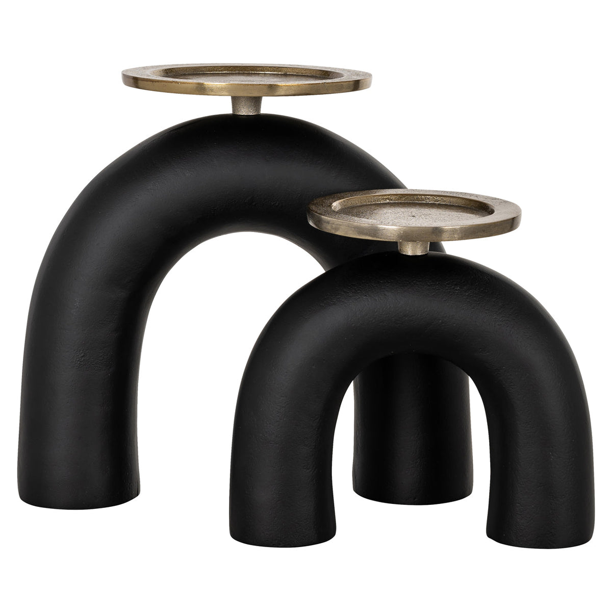 Richmond Interiors Accessories Candle holder Livi black/gold small House of Isabella UK