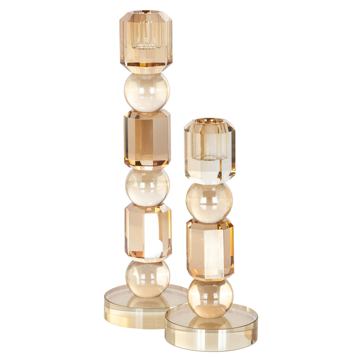 Richmond Interiors Accessories Candle holder Meral brown small House of Isabella UK