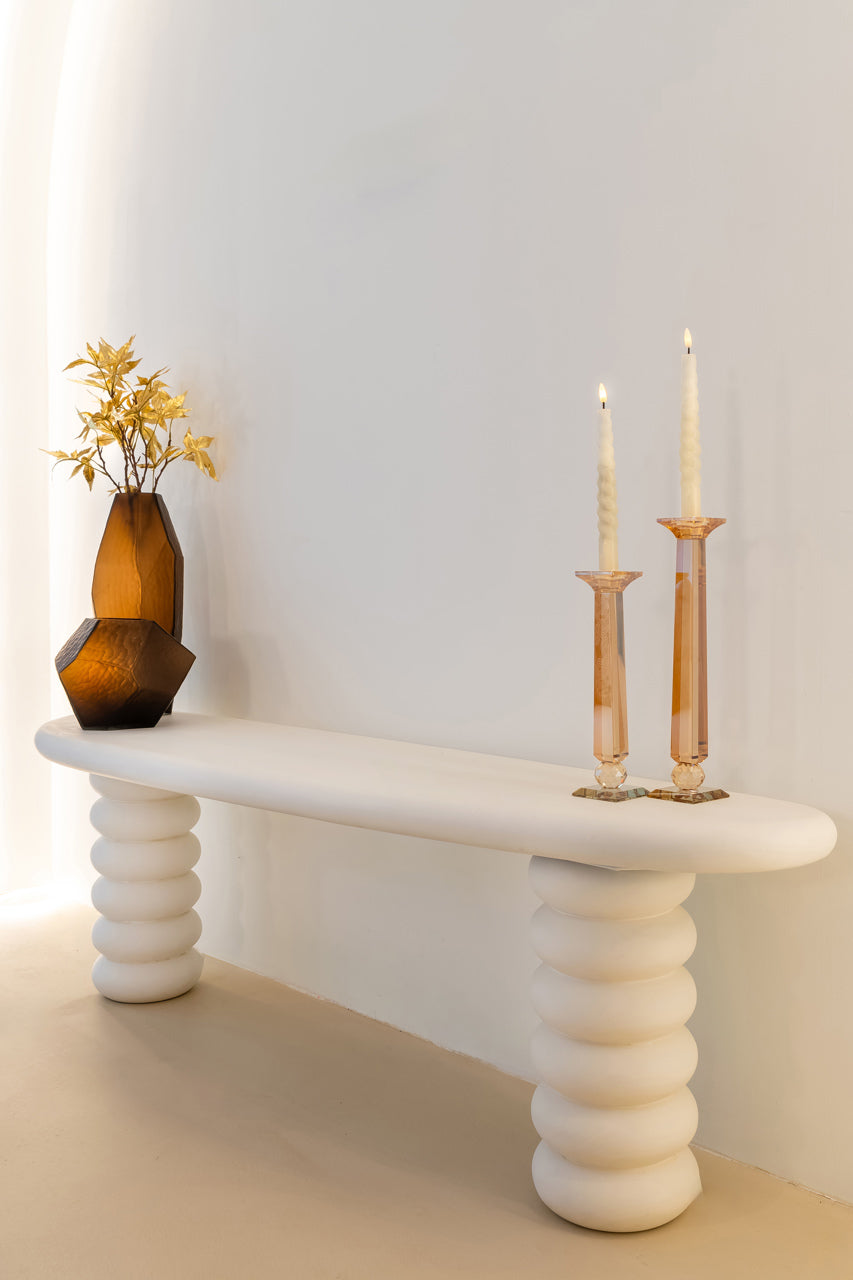 Richmond Interiors Accessories Candle holder Milou amber large House of Isabella UK