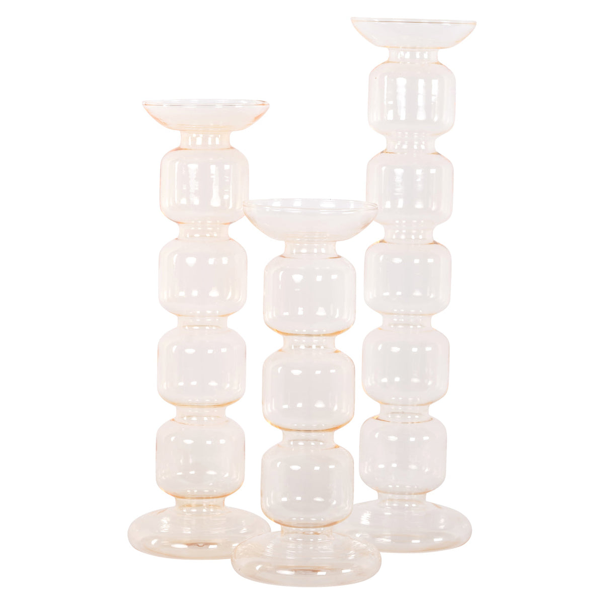 Richmond Interiors Accessories Candle holder Rabia amber medium House of Isabella UK