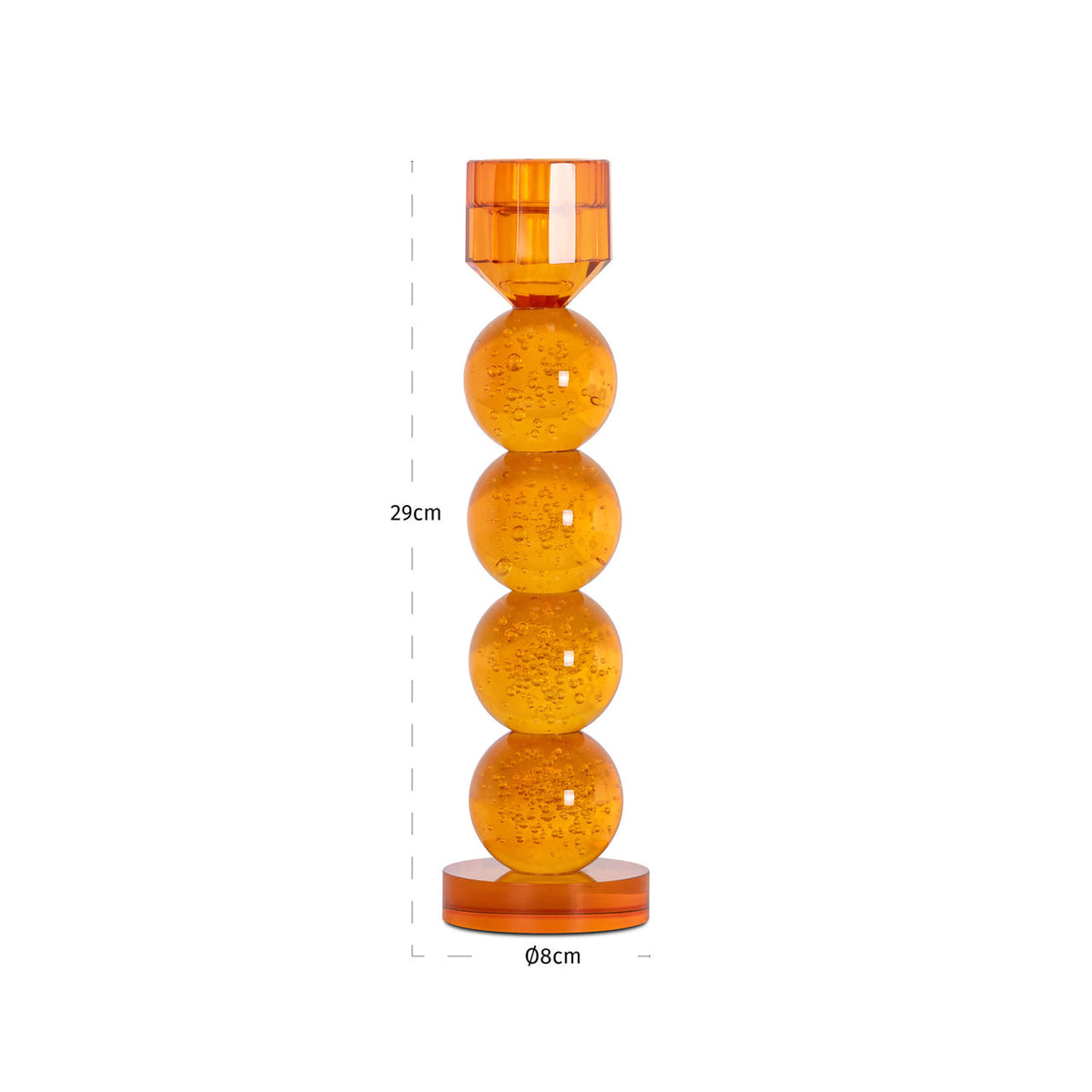 Richmond Interiors Accessories Candle holder Raylan orange large House of Isabella UK